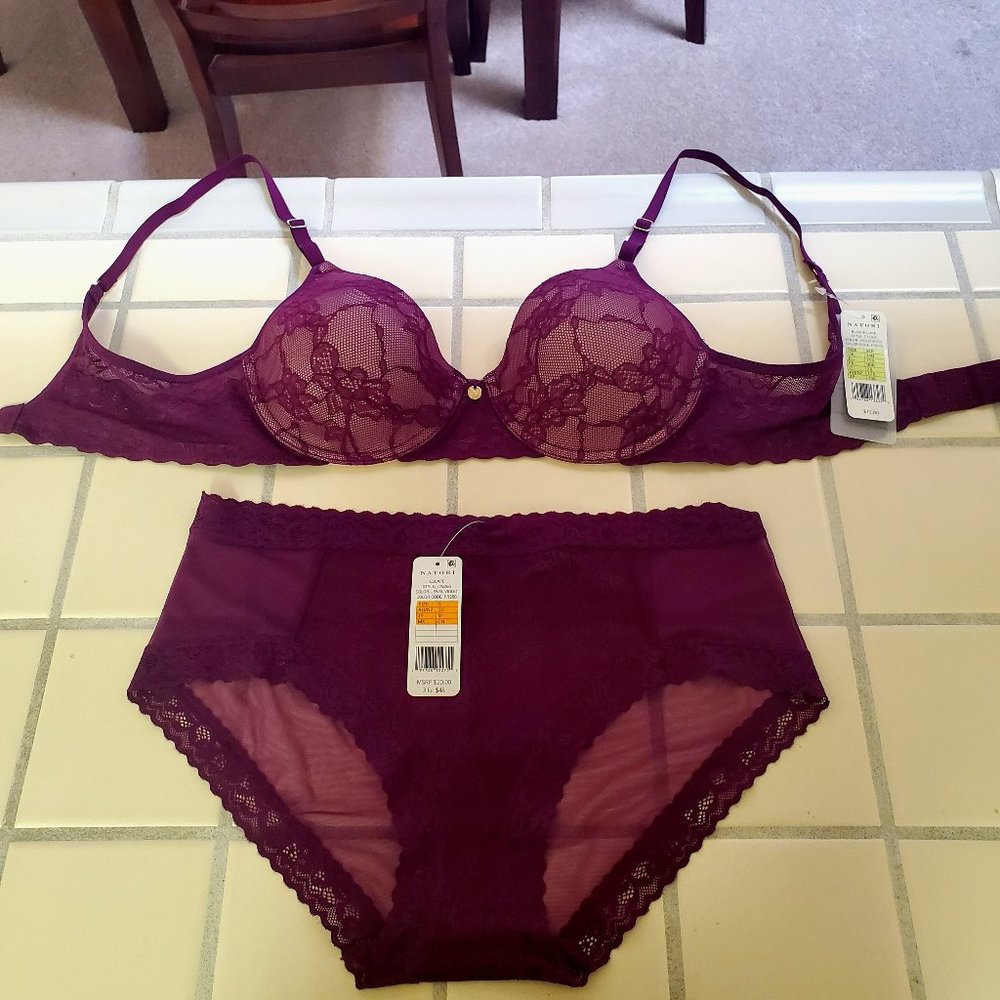 Natori bra and under. Bra size: 34B. Patties size: S.